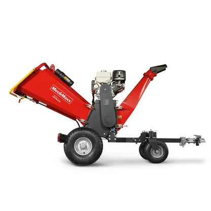 6 inch HONDA E-Start Gasoline Engine Powered 4 - Wheel Drum Wood Chipper with Taillight ,  B150