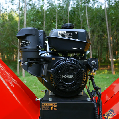 6 inch KOHLER E-Start 429cc 14HP Gas Powered 4 - Wheel Drum Wood Chipper with Taillight ,  B150