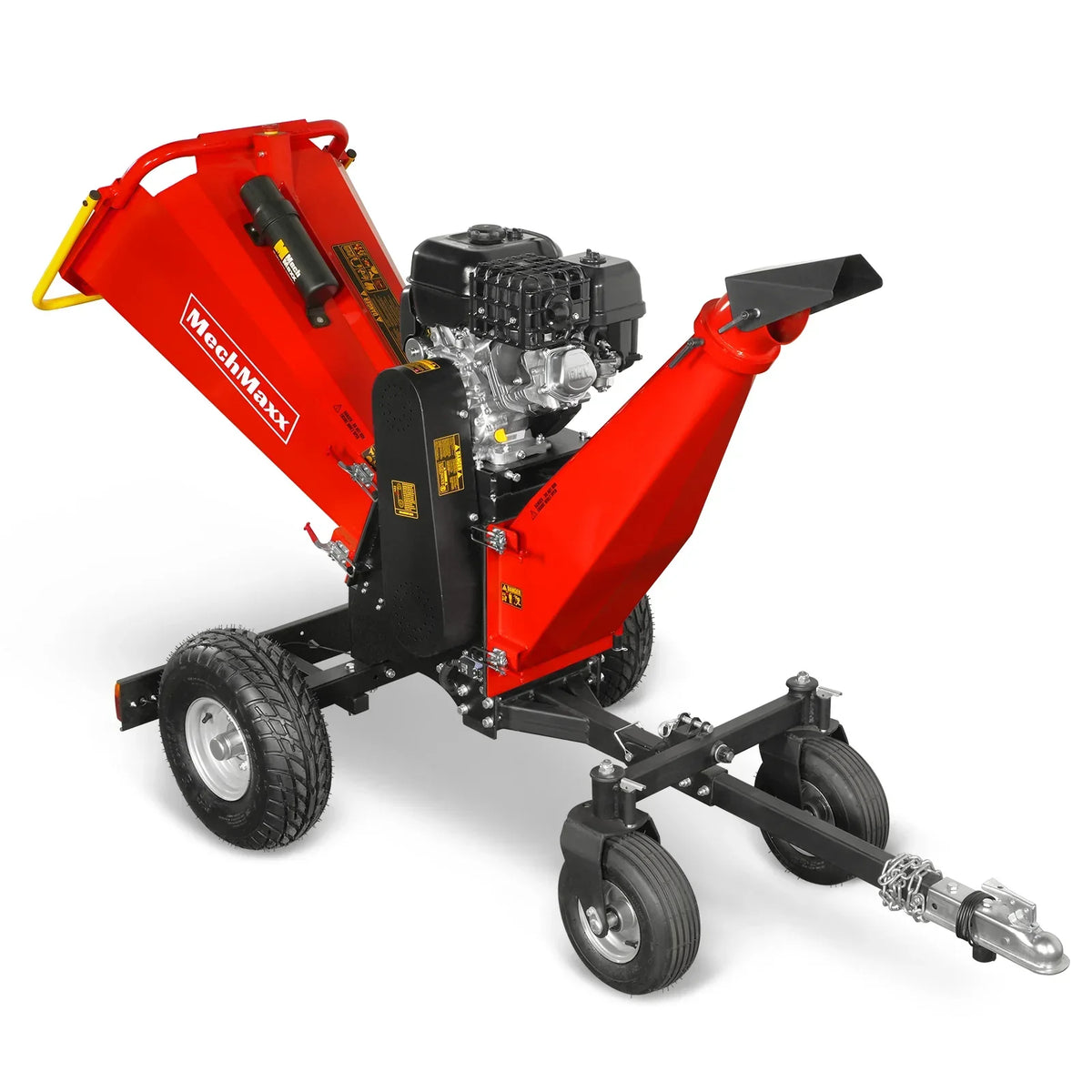 6 inch ZONSEN E-Start 420cc 15hp Gas Powered 4 - Wheel Drum Wood Chipper with Taillight ,  B150