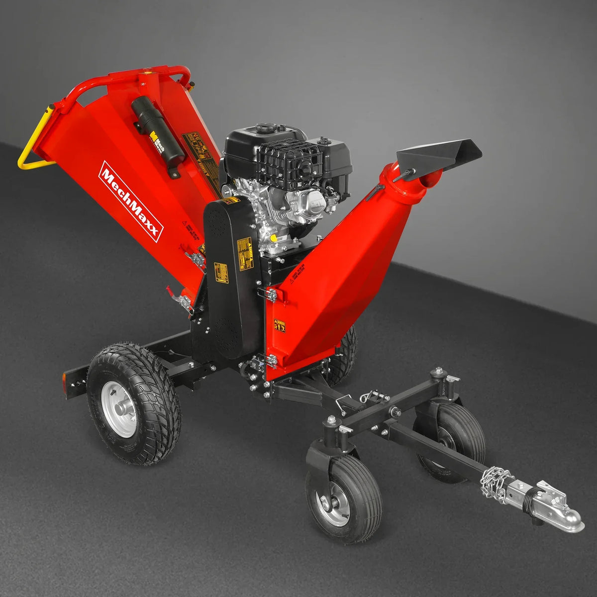 6 inch ZONSEN E-Start 420cc 15hp Gas Powered 4 - Wheel Drum Wood Chipper with Taillight ,  B150