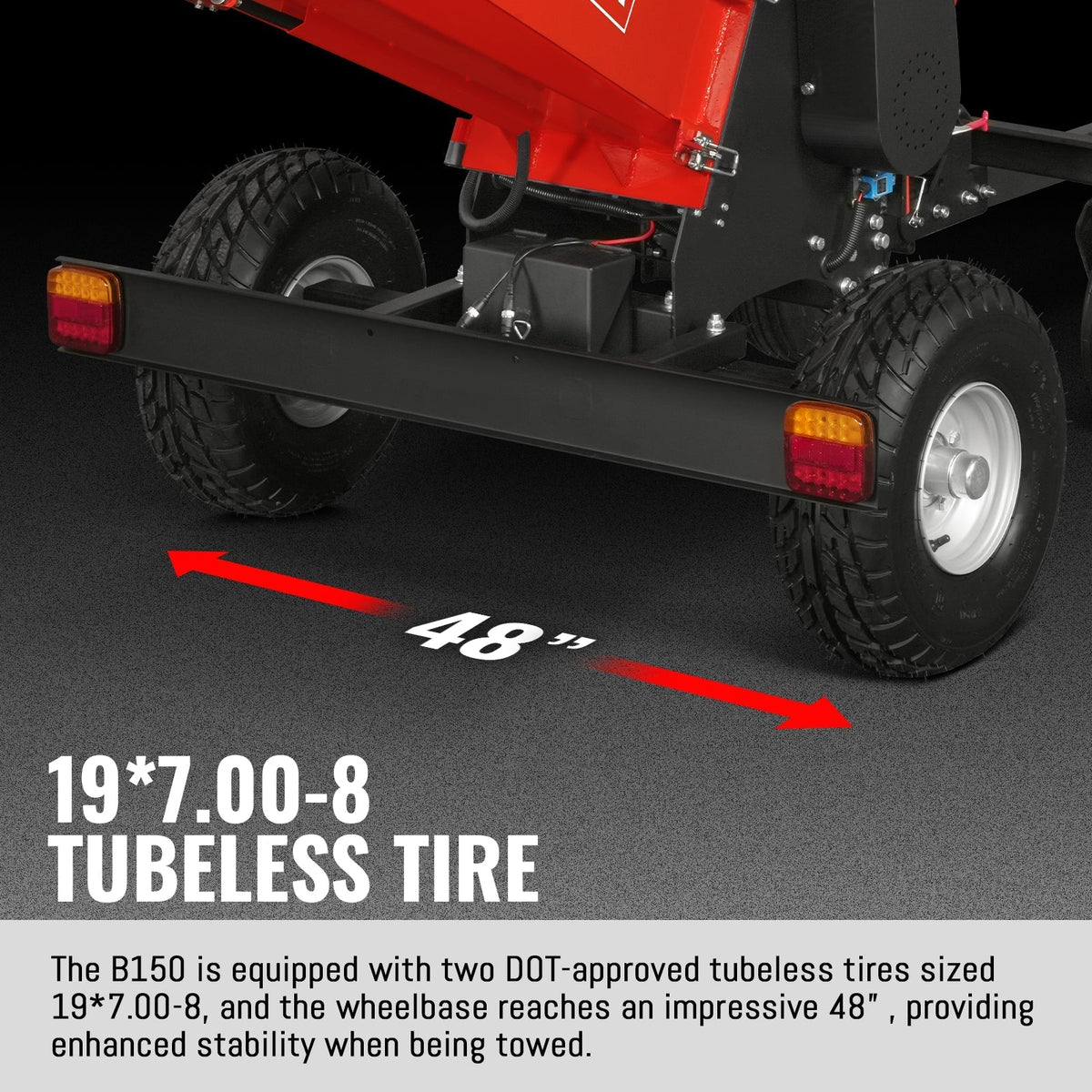 6 inch ZONSEN E-Start 420cc 15hp Gas Powered 4 - Wheel Drum Wood Chipper with Taillight ,  B150