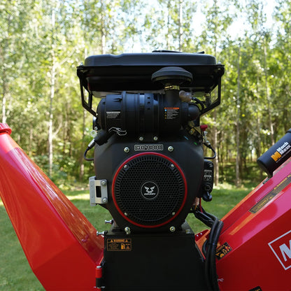 3-Point PTO Stump Grinder & 8 inch ZONSEN E-Start 1000cc 35hp Gas Powered Wood Chipper Bundle, SG24 & B200
