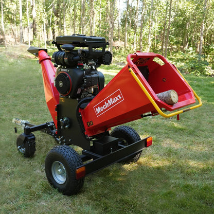 3-Point PTO Stump Grinder & 8 inch ZONSEN E-Start 1000cc 35hp Gas Powered Wood Chipper Bundle, SG24 & B200