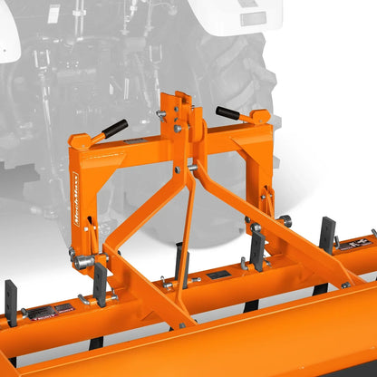 72" Box Blade Scraper with 6 Shanks 3 Point Hitch Tractor Attachment,  BB72