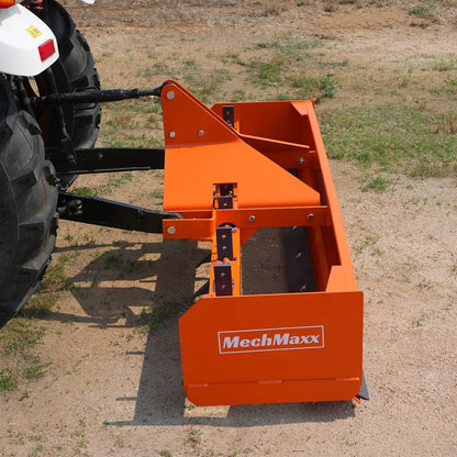 84" Box Blade Scraper with 7 Shanks 3 Point Hitch Tractor Attachment,  BB84