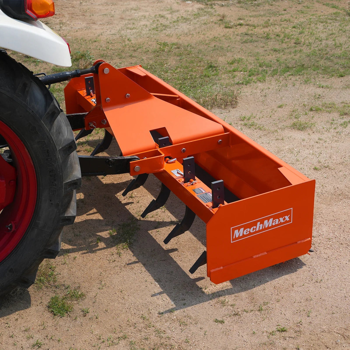 84" Box Blade Scraper with 7 Shanks 3 Point Hitch Tractor Attachment,  BB84