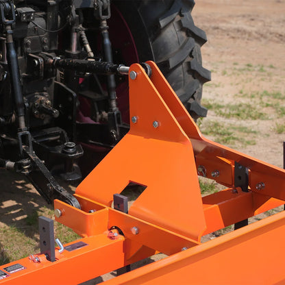 84" Box Blade Scraper with 7 Shanks 3 Point Hitch Tractor Attachment,  BB84