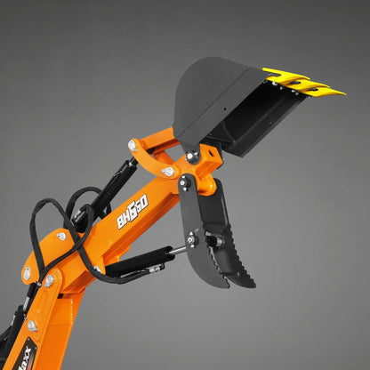 7' Tractor Backhoe Attachment with Hydraulic Thumb,  12" Bucket,  ISO/SAE Switchable Controls,  Self-Contained Hydraulic System,  3 Point Hitch Cat.1,  15-50 HP,  BH660H