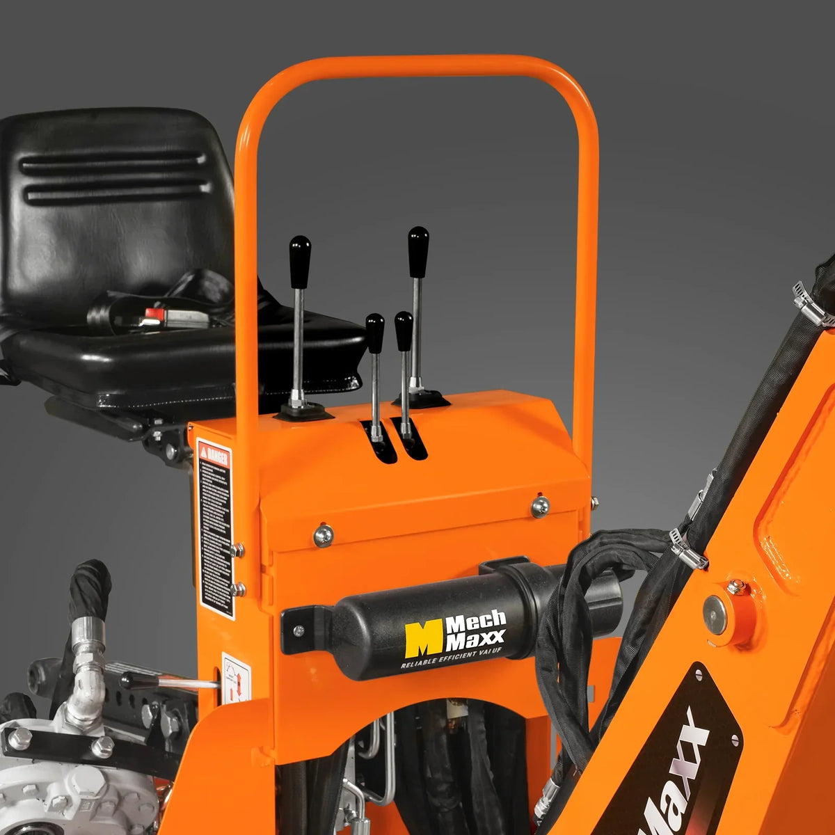 8' Tractor Backhoe Attachment with Hydraulic Thumb,  15" Bucket,  ISO/SAE Switchable Controls,  Self-Contained Hydraulic System,  3 Point Hitch Cat.1 & 2,  20-100 HP,  BH760H