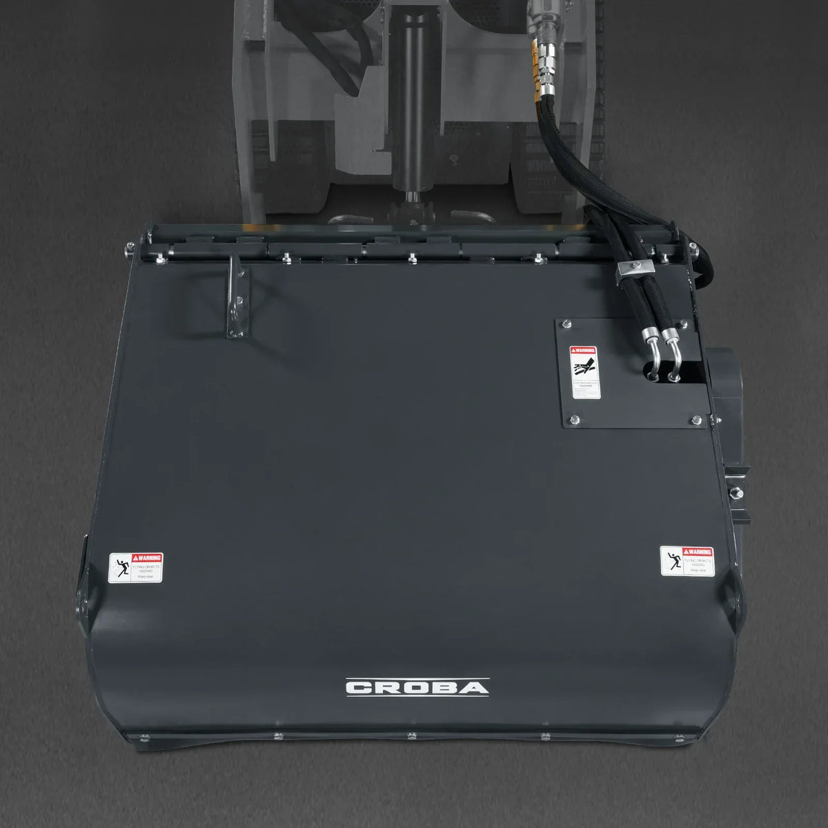 40'' Working Width Mini Skid Steer Box Broom Sweeper