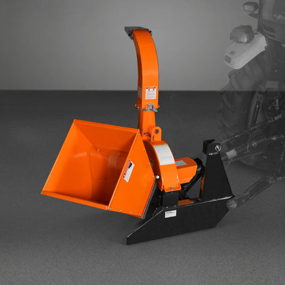 3-Point PTO Stump Grinder & Wood Chipper Bundle; SG24PRO; BX42S; Orange