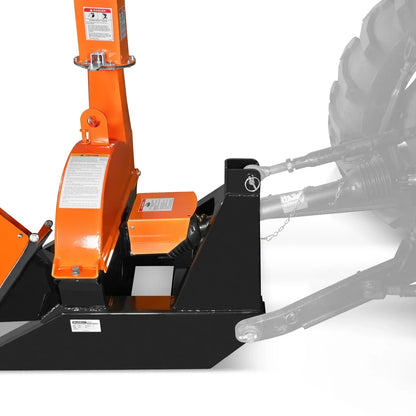 3-Point PTO Stump Grinder & Wood Chipper Bundle; SG24PRO; BX42S; Orange