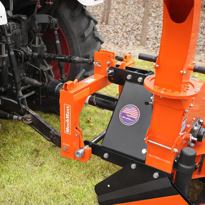 6" 3 Point Hydraulic Feeding PTO Wood Chipper for 20-50HP Tractor,  WC68H