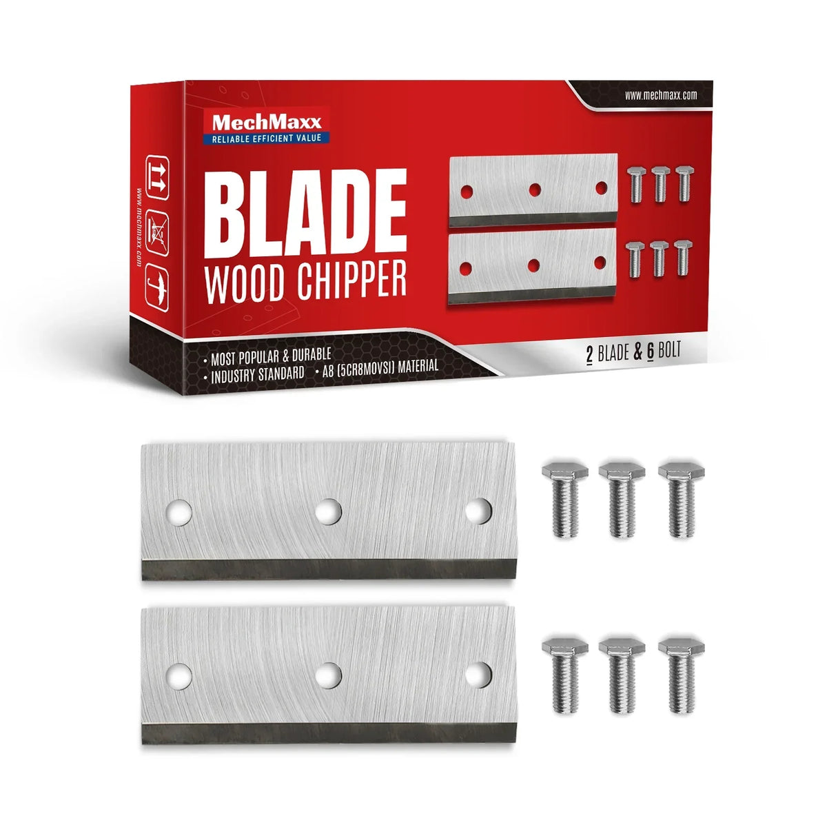 ( 1 Pack / 2 Pcs ) Blade for Wood Chipper GS650 (SKU: 110100; 110101）