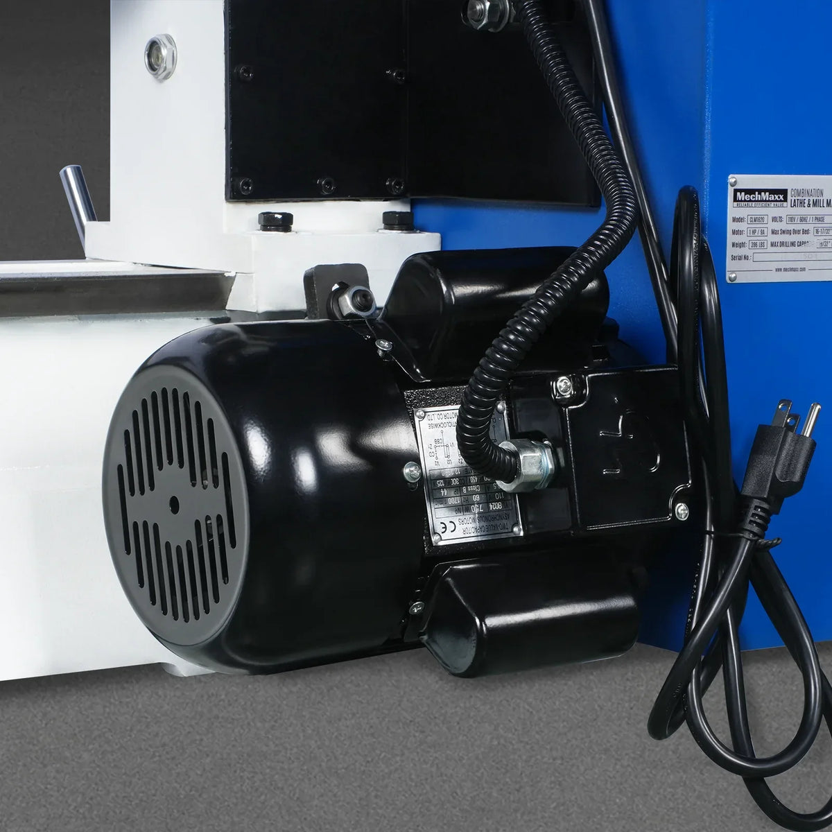 1 HP 16''x16'' Multi-Function Metal Lathe Milling Machine Head for Metalworking Combo Lathe, Drilling, and Milling Operations with Powerful Motor, Perfect for DIY, Workshops, and Professional Combination Metalworking Projects without Stand CLM1620