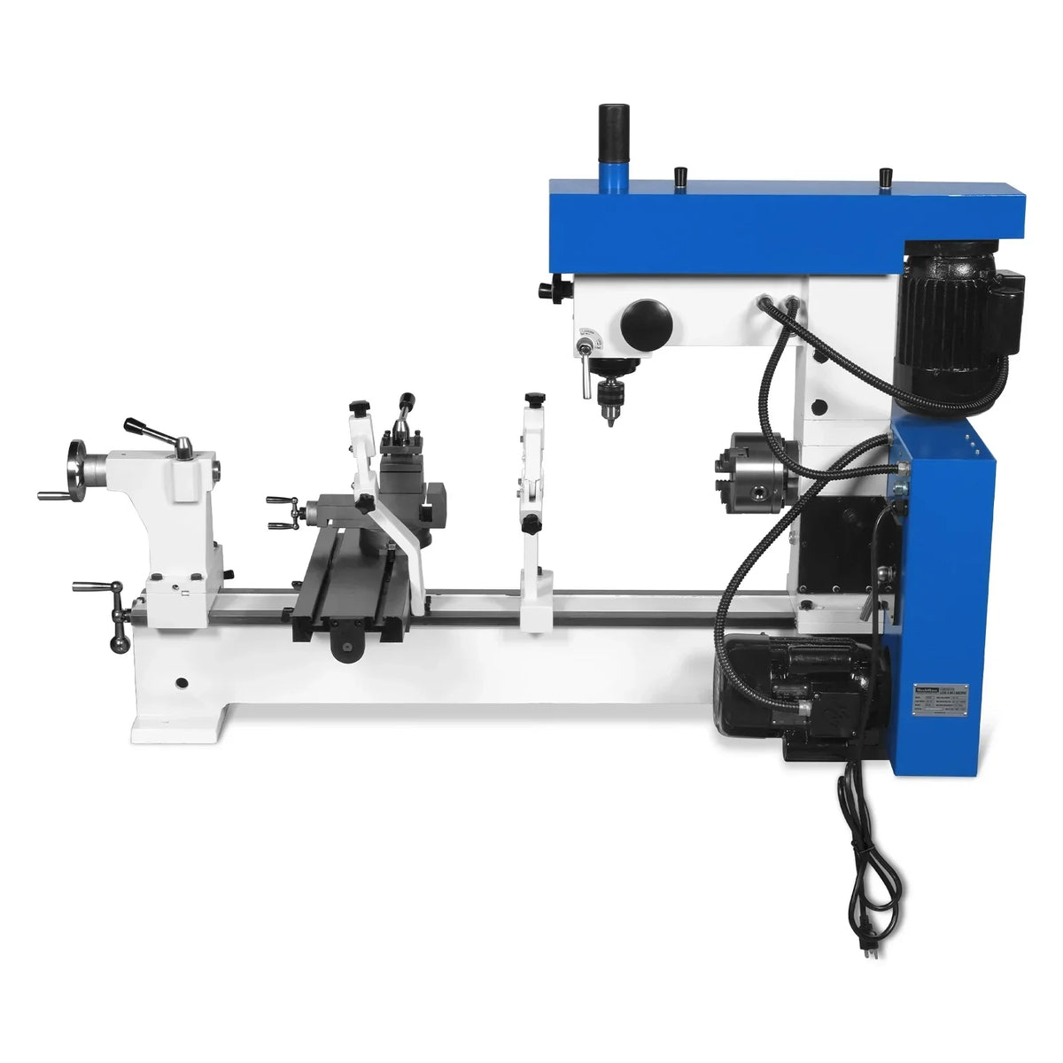 1 HP 16''x32'' Multi-Function Metal Lathe Milling Machine Head for Metalworking – Lathe, Drilling, and Milling Operations with Powerful Motor, Perfect for DIY, Workshops, and Professional Metalworking Projects without Stand CLM1632