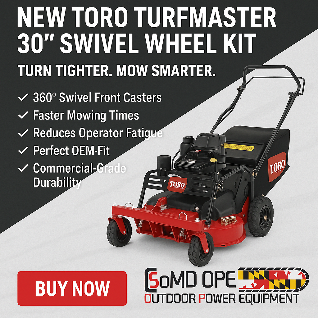 Toro 30" Toro / Exmark TurfMaster HDX Caster Swivel Wheel Kit 161-8186