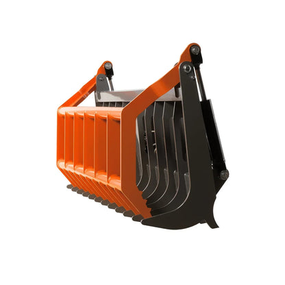 MechMaxx 75" Hydraulic Claw Root Rake Grapple Skid Steer Attachment , GBC75