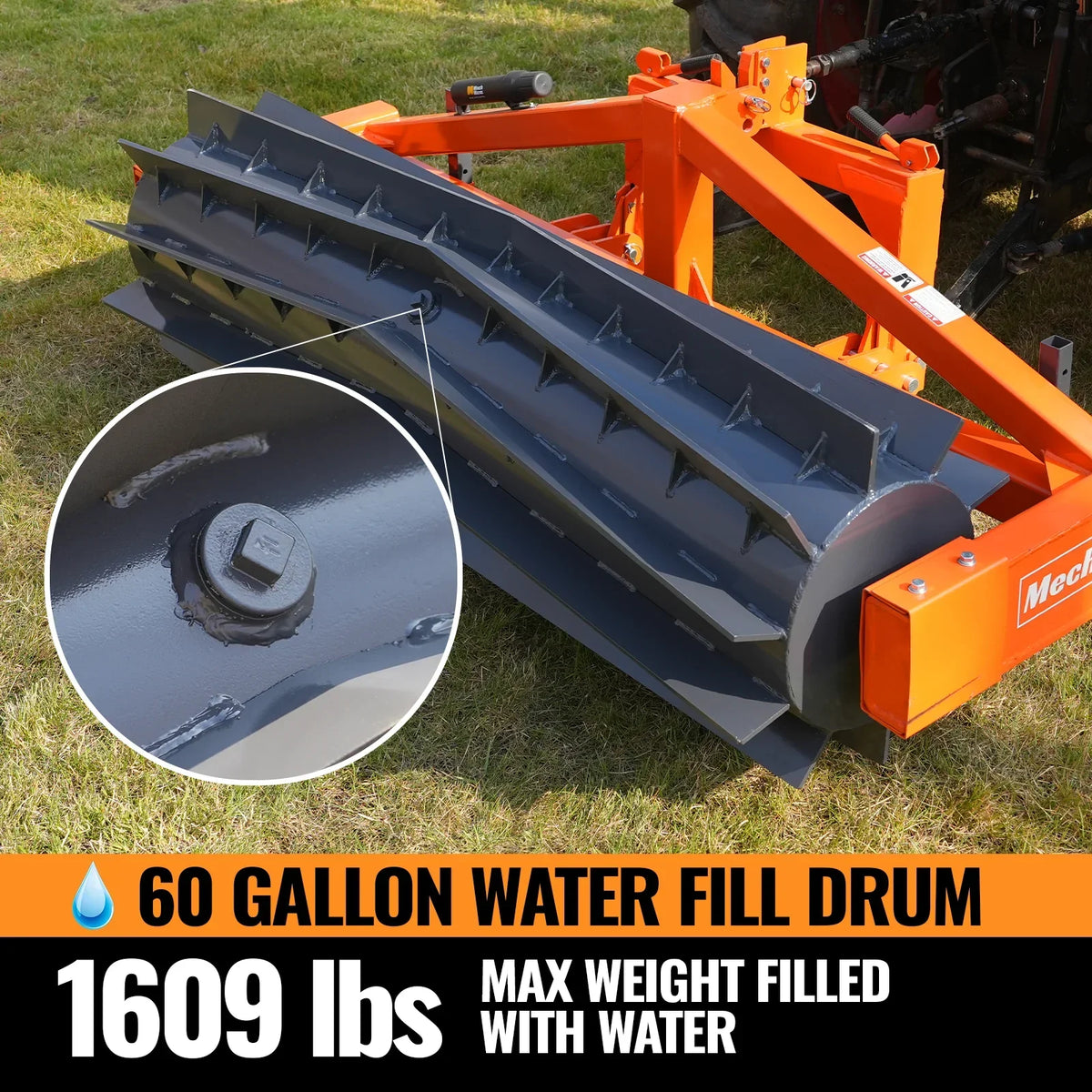 80" Crimper Roller 3 Point Hitch Tractor Attachment Agriculture Equipment,  CR82