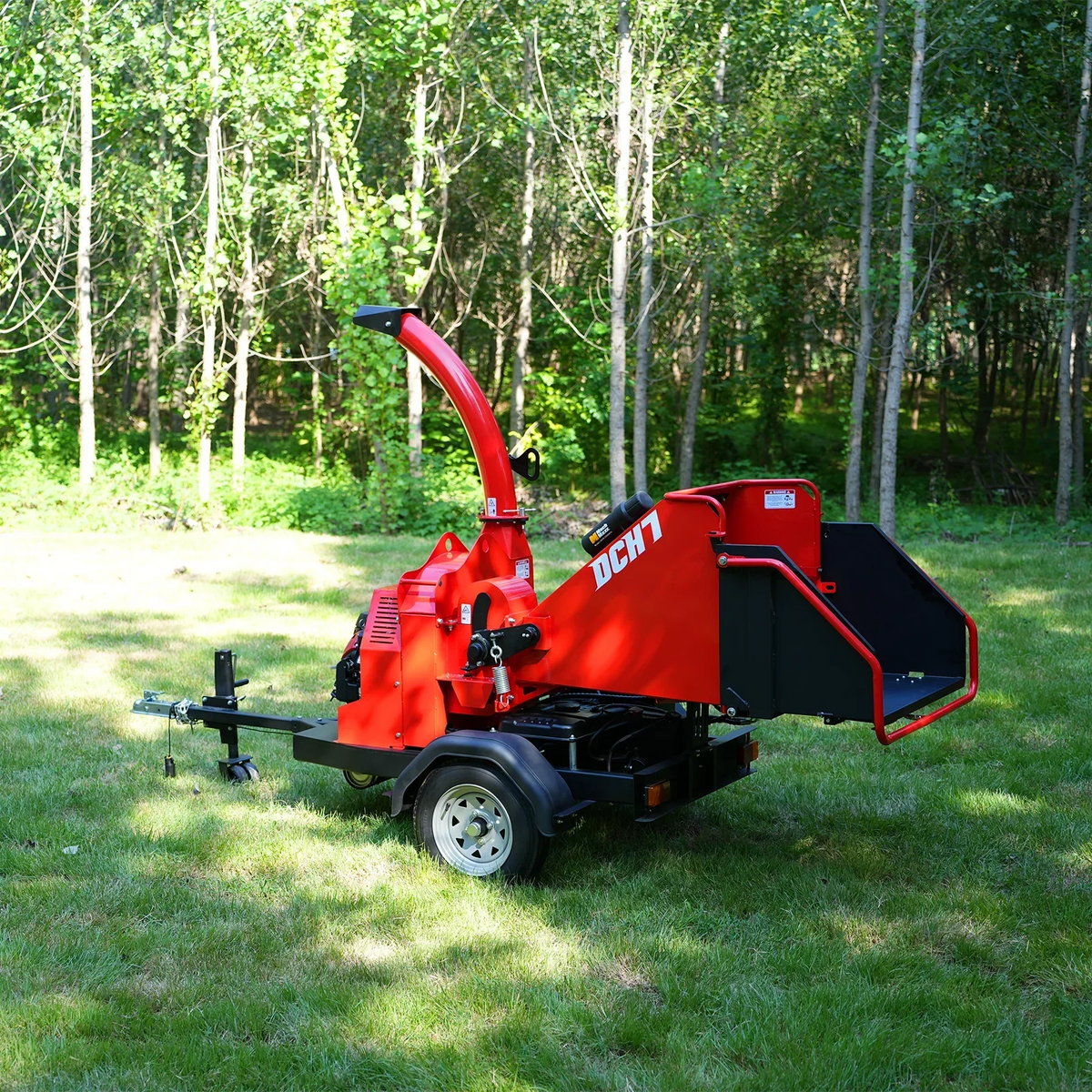 HONDA GX690 22HP 688cc Twin Cylinder Gasoline Engine Powered 7" Hydraulic Feeding Commerical Wood Chipper,  DCH7