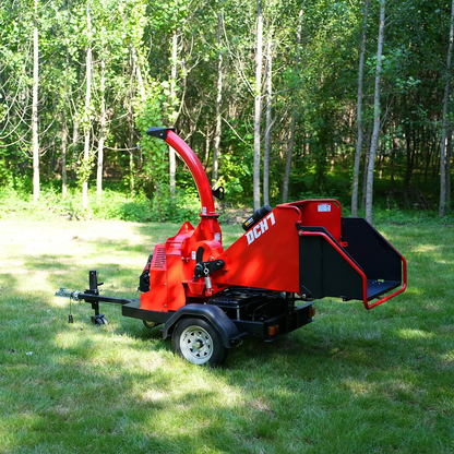 HONDA GX690 22HP 688cc Twin Cylinder Gasoline Engine Powered 7" Hydraulic Feeding Commerical Wood Chipper,  DCH7