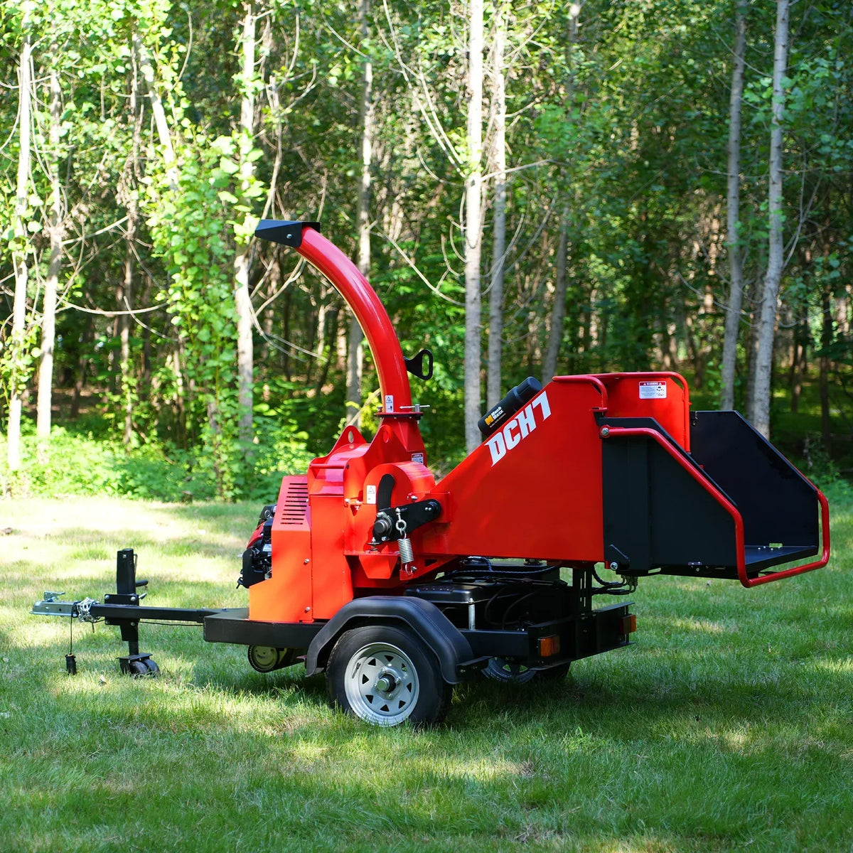 HONDA GX690 22HP 688cc Twin Cylinder Gasoline Engine Powered 7" Hydraulic Feeding Commerical Wood Chipper,  DCH7