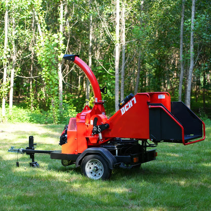 HONDA GX690 22HP 688cc Twin Cylinder Gasoline Engine Powered 7" Hydraulic Feeding Commerical Wood Chipper,  DCH7