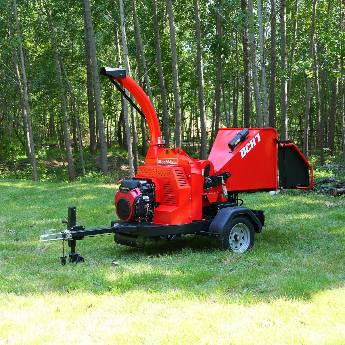 HONDA GX690 22HP 688cc Twin Cylinder Gasoline Engine Powered 7" Hydraulic Feeding Commerical Wood Chipper,  DCH7