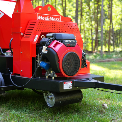 HONDA GX690 22HP 688cc Twin Cylinder Gasoline Engine Powered 7" Hydraulic Feeding Commerical Wood Chipper,  DCH7