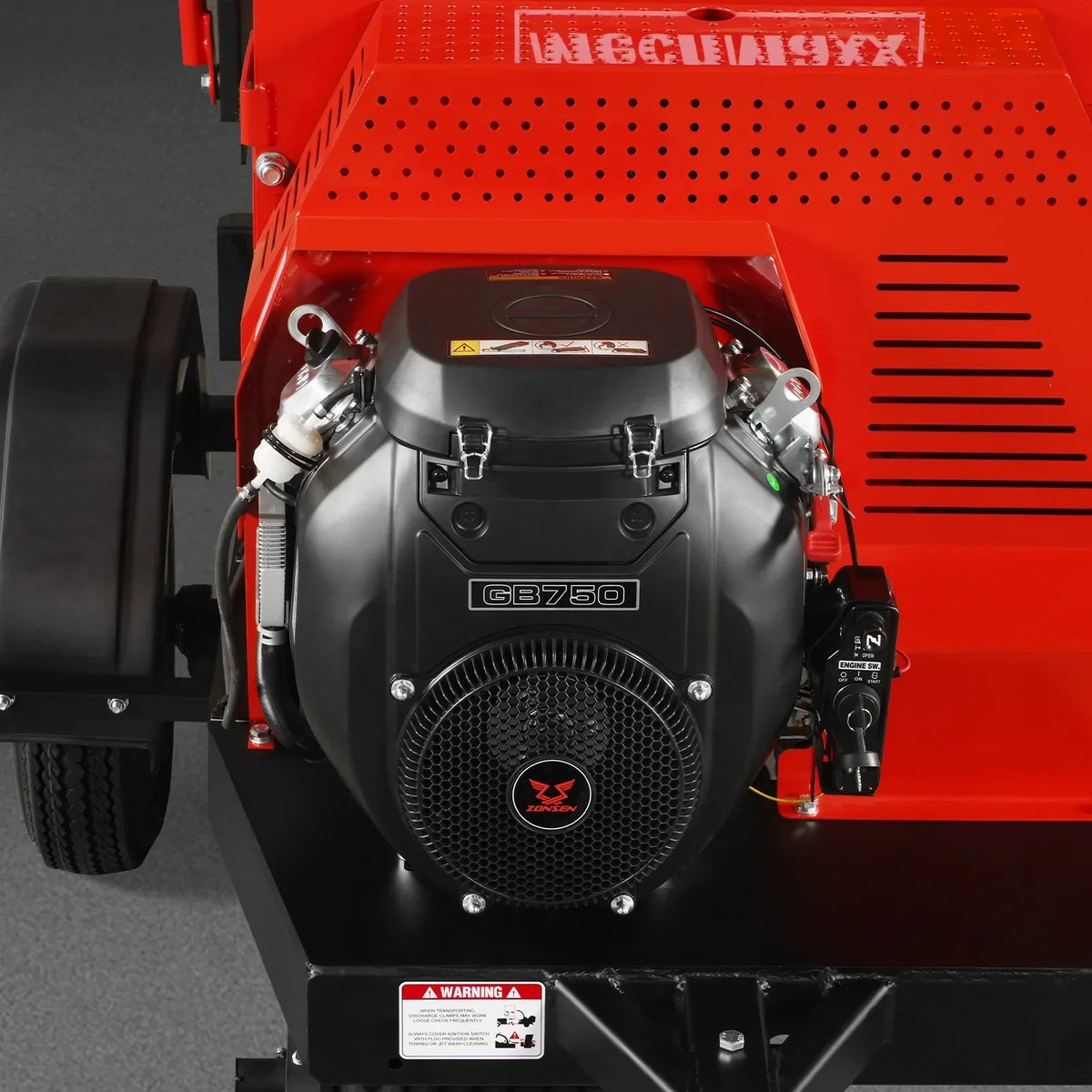25hp 750cc Twin Cylinder ZONSEN Petrol Engine 7" Hydraulic Feeding Commerical Wood Chipper,  DCH7
