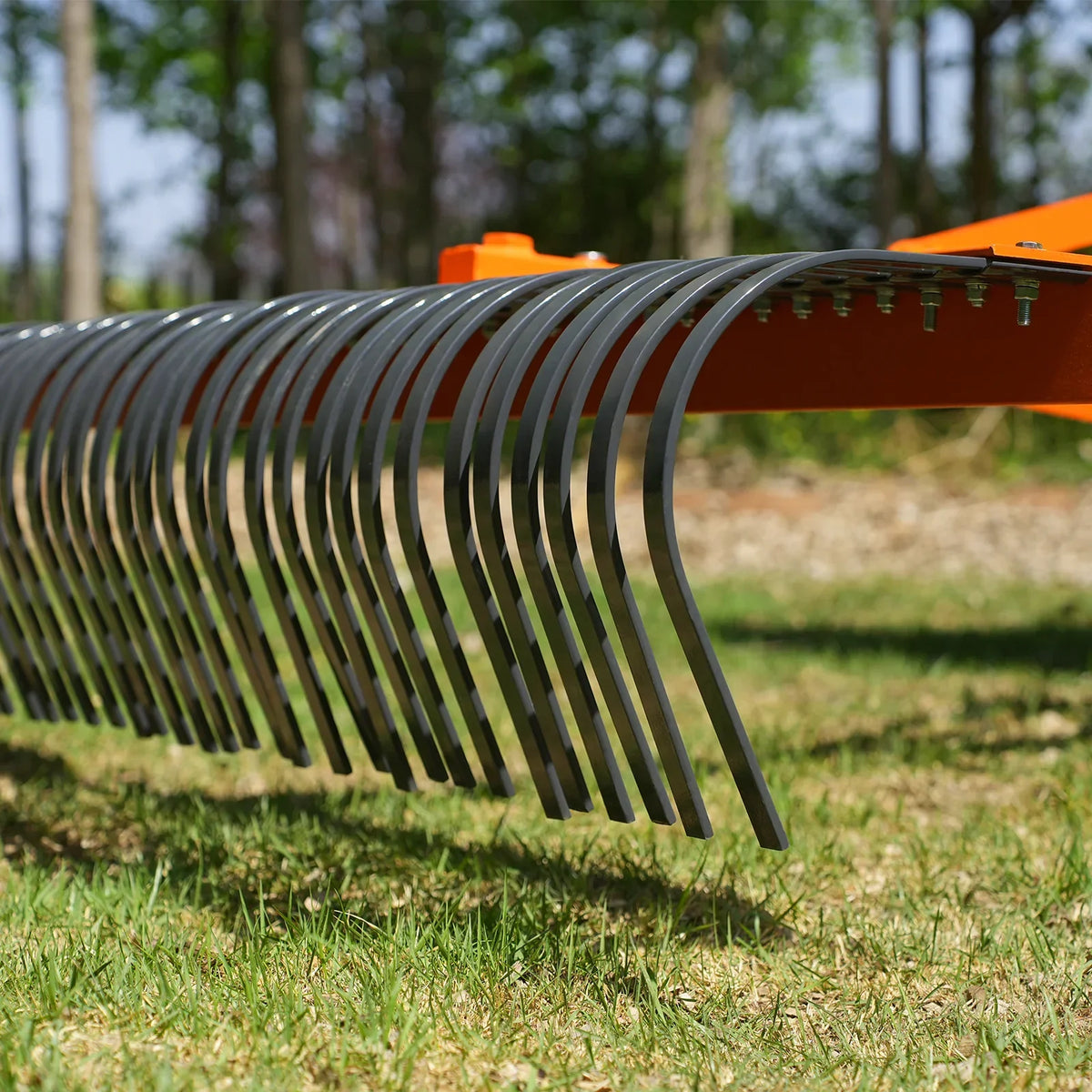 84" Landscape Rake with 42 Tines 3 Point Hitch Tractor Attachment,  LR84