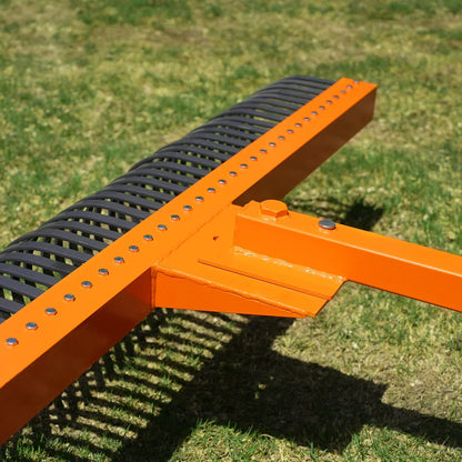 84" Landscape Rake with 42 Tines 3 Point Hitch Tractor Attachment,  LR84