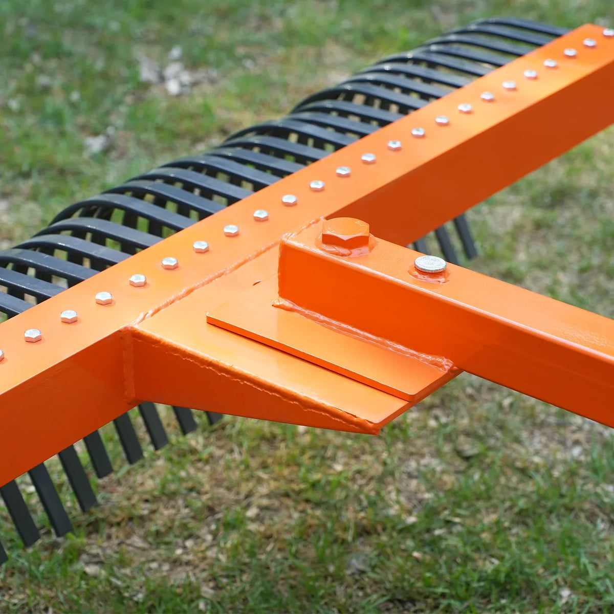 72" Landscape Rake with 36 Tines 3 Point Hitch Tractor Attachment,  LR72