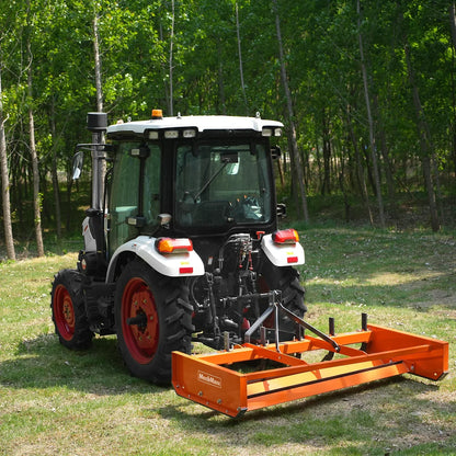 72" Heavy Duty Land Leveler Land Plane Scraper Grader with Shanks 3 Point Hitch,  LP72