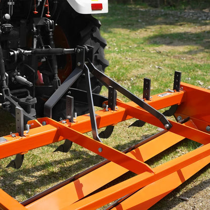 72" Heavy Duty Land Leveler Land Plane Scraper Grader with Shanks 3 Point Hitch,  LP72