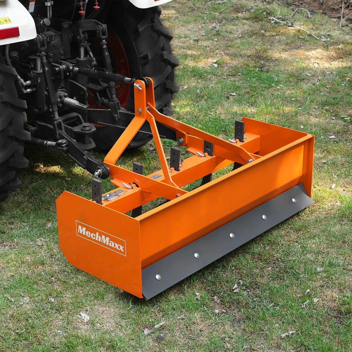 60" Box Blade Scraper with 5 Shanks 3 Point Hitch Tractor Attachment,  BB60