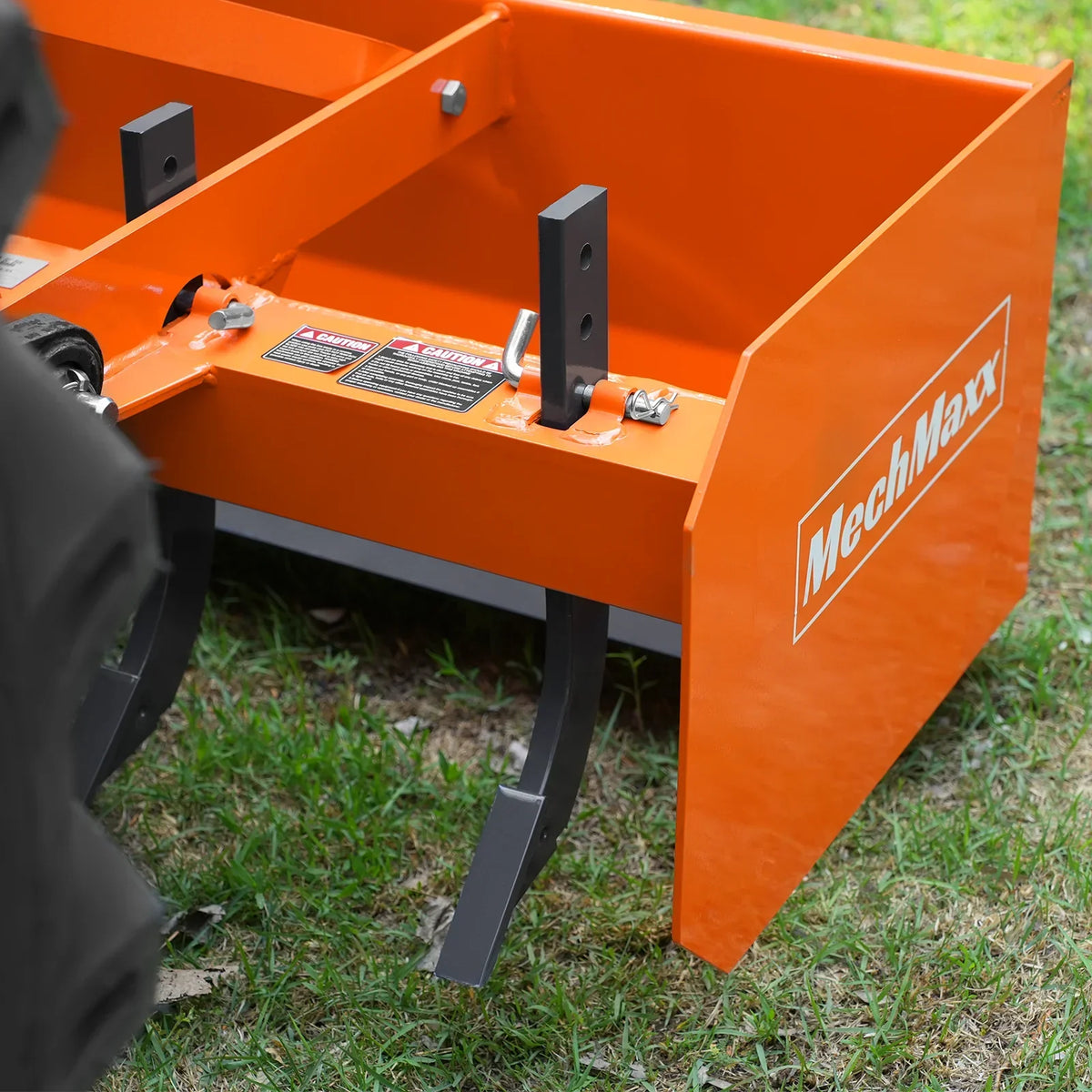 60" Box Blade Scraper with 5 Shanks 3 Point Hitch Tractor Attachment,  BB60