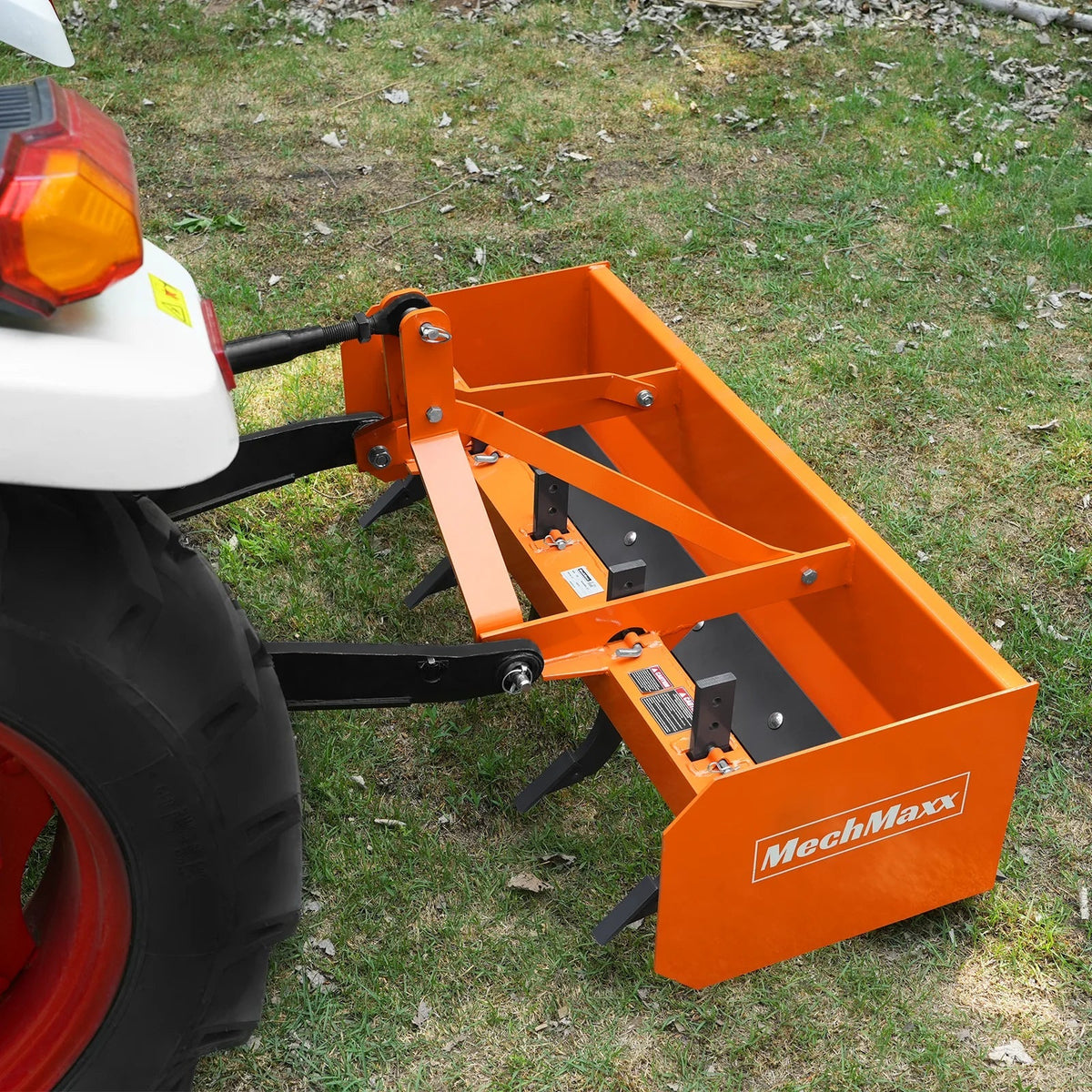 60" Box Blade Scraper with 5 Shanks 3 Point Hitch Tractor Attachment,  BB60