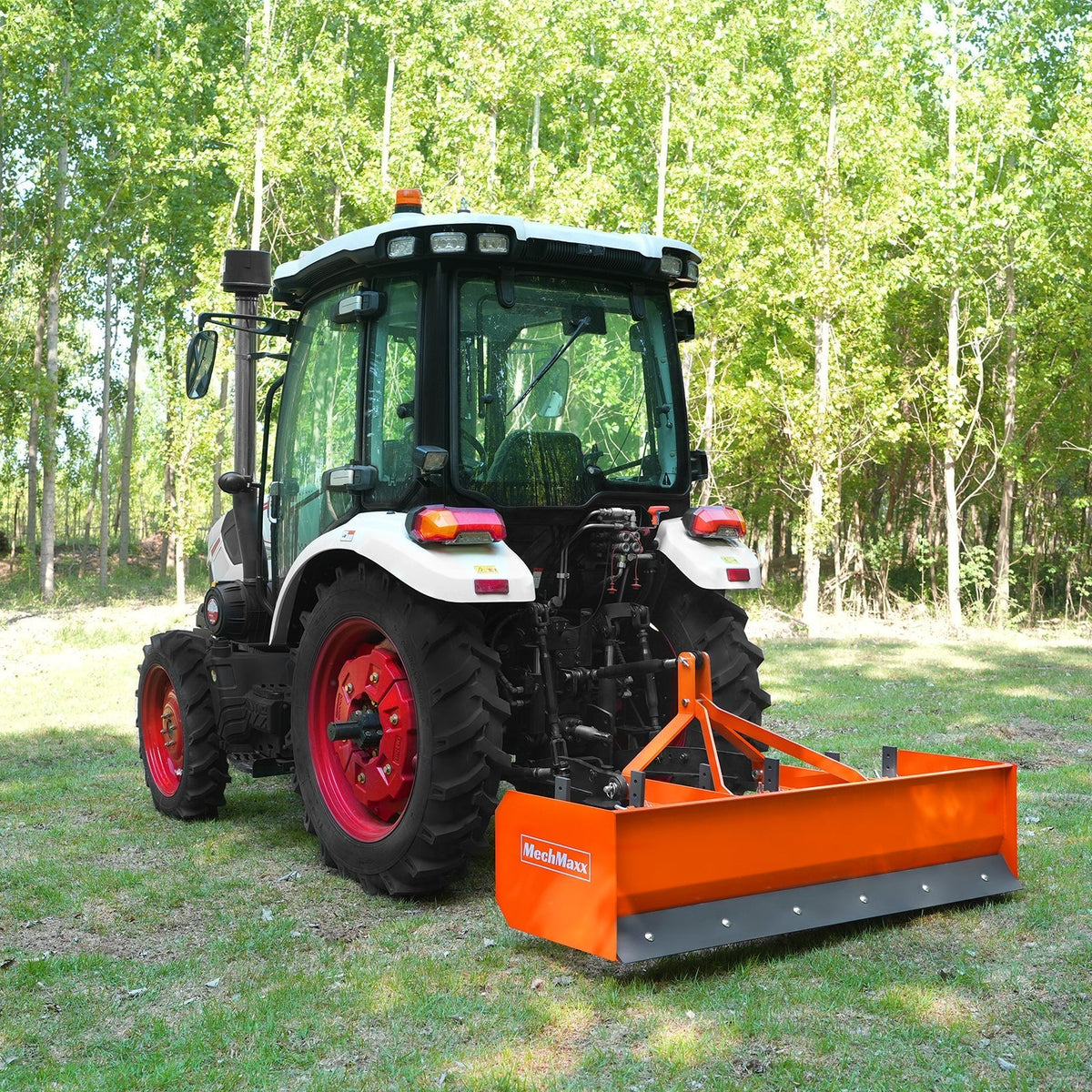 72" Box Blade Scraper with 6 Shanks 3 Point Hitch Tractor Attachment,  BB72