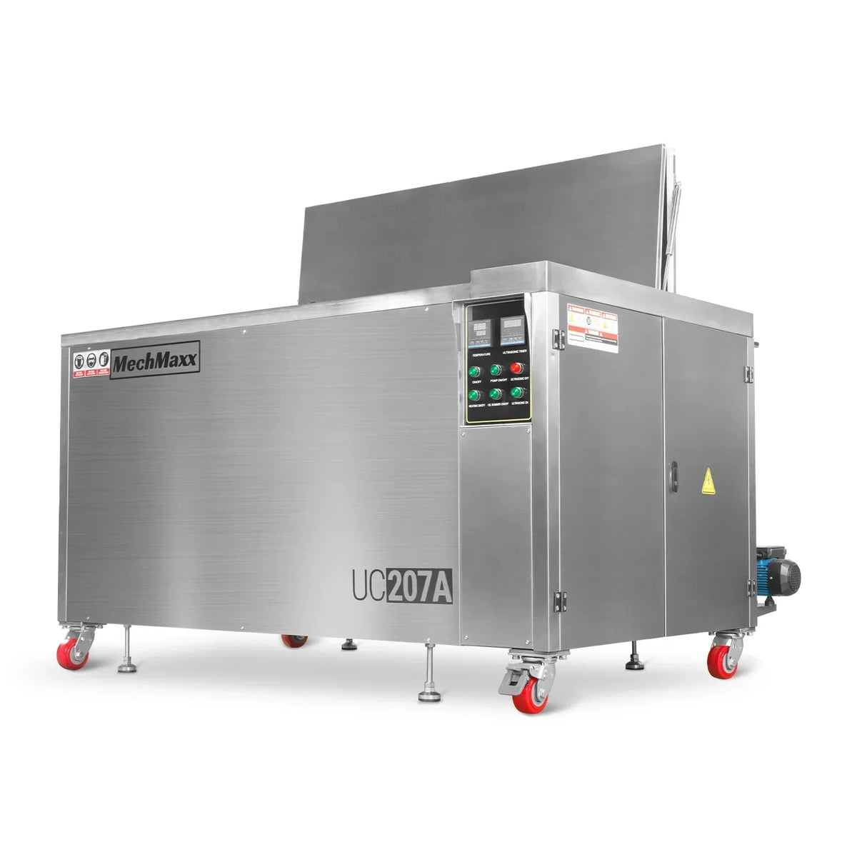 207 Gal / 785L Heavy Duty Industrial Ultrasonic Parts Washer, 28kHz 96 Transducers, Oil Skimmer, SS304 Tank, 22kW Heater, 208–240V 3 Phase Power