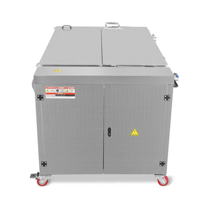 207 Gal / 785L Heavy Duty Industrial Ultrasonic Parts Washer, 28kHz 96 Transducers, SS304 Tank, 22kW Heater, 208–240V 3 Phase Power