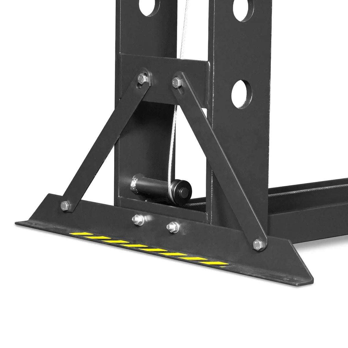 100 Ton H-Frame Air/Hydraulic Shop Press with Hand Winch,  Fully Welded Steel Frame,  Safety Guard,  Foot Pedal Control,  HSP100
