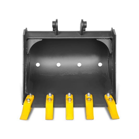 20" Backhoe Bucket without Pins, 5-Carbon Steel Teeth (for SKU: 150162, 150163, 150164, 201162, 201163, 201164)