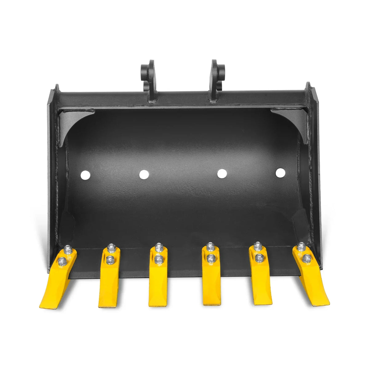 24" Backhoe Bucket without Pins, 6-Carbon Steel Teeth (for SKU: 150162, 150163, 150164, 201162, 201163, 201164)