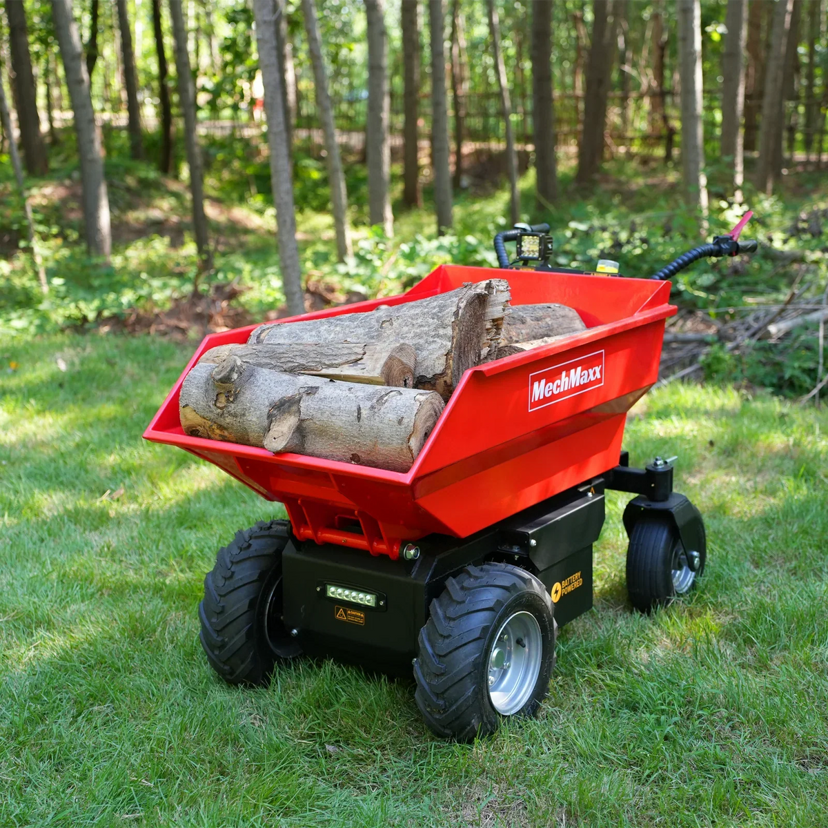 1100lb Loading 1000W DC Motor 48V Battery Powered Hydraulic Tipping Dump Cart,  EH50