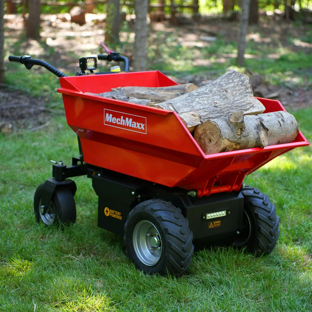 1100lb Loading 1000W DC Motor 48V Battery Powered Hydraulic Tipping Dump Cart,  EH50