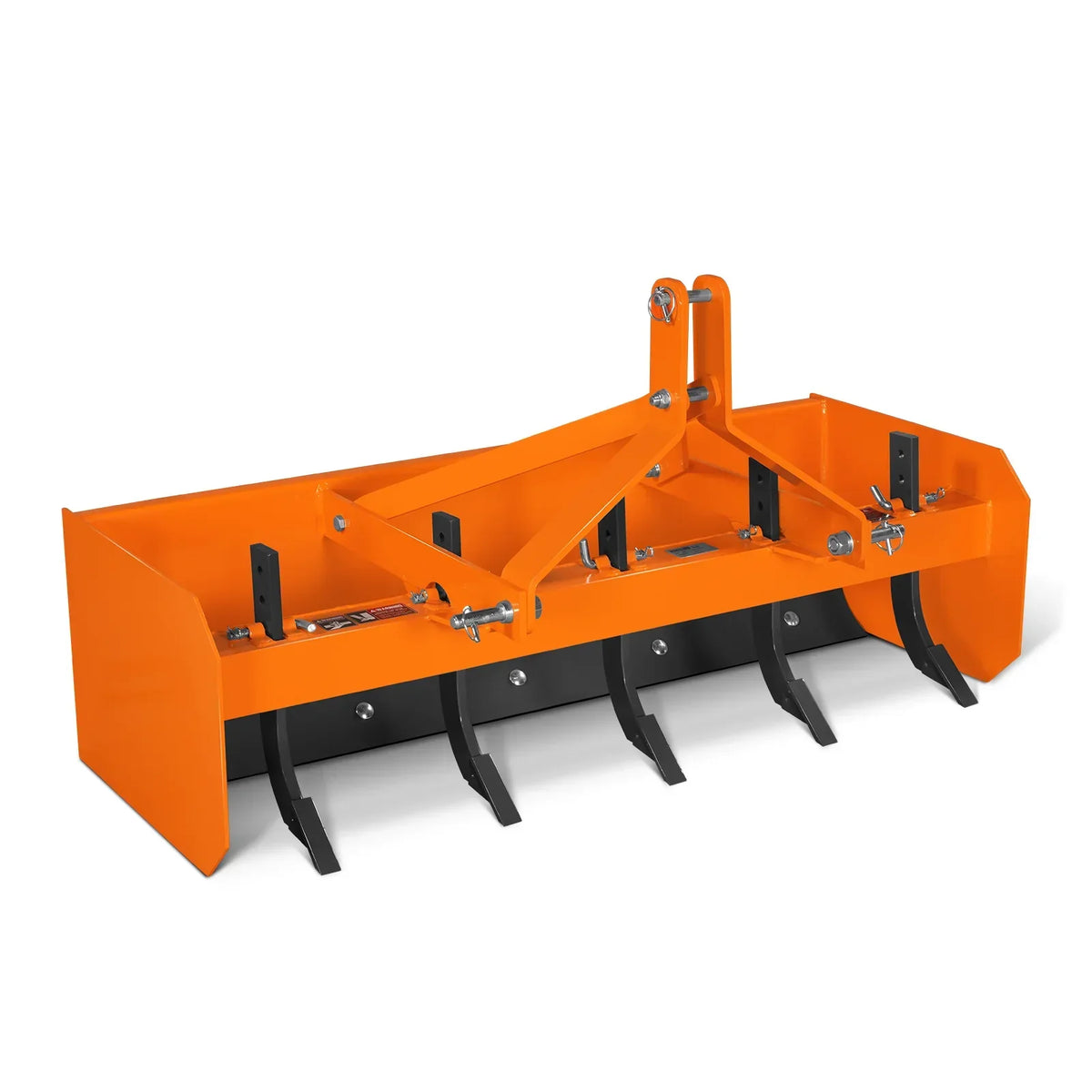 60" Box Blade Scraper with 5 Shanks 3 Point Hitch Tractor Attachment,  BB60