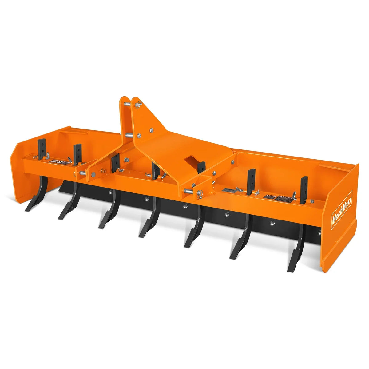 84" Box Blade Scraper with 7 Shanks 3 Point Hitch Tractor Attachment,  BB84
