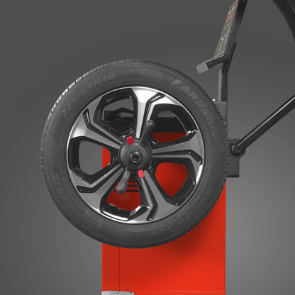 10-24" Rim Wheel Balancer Car Tire Balancing Machine 40 mm Shaft with Foot Pedal Brake,  Laser Guided and LED Illuminator,  WB857
