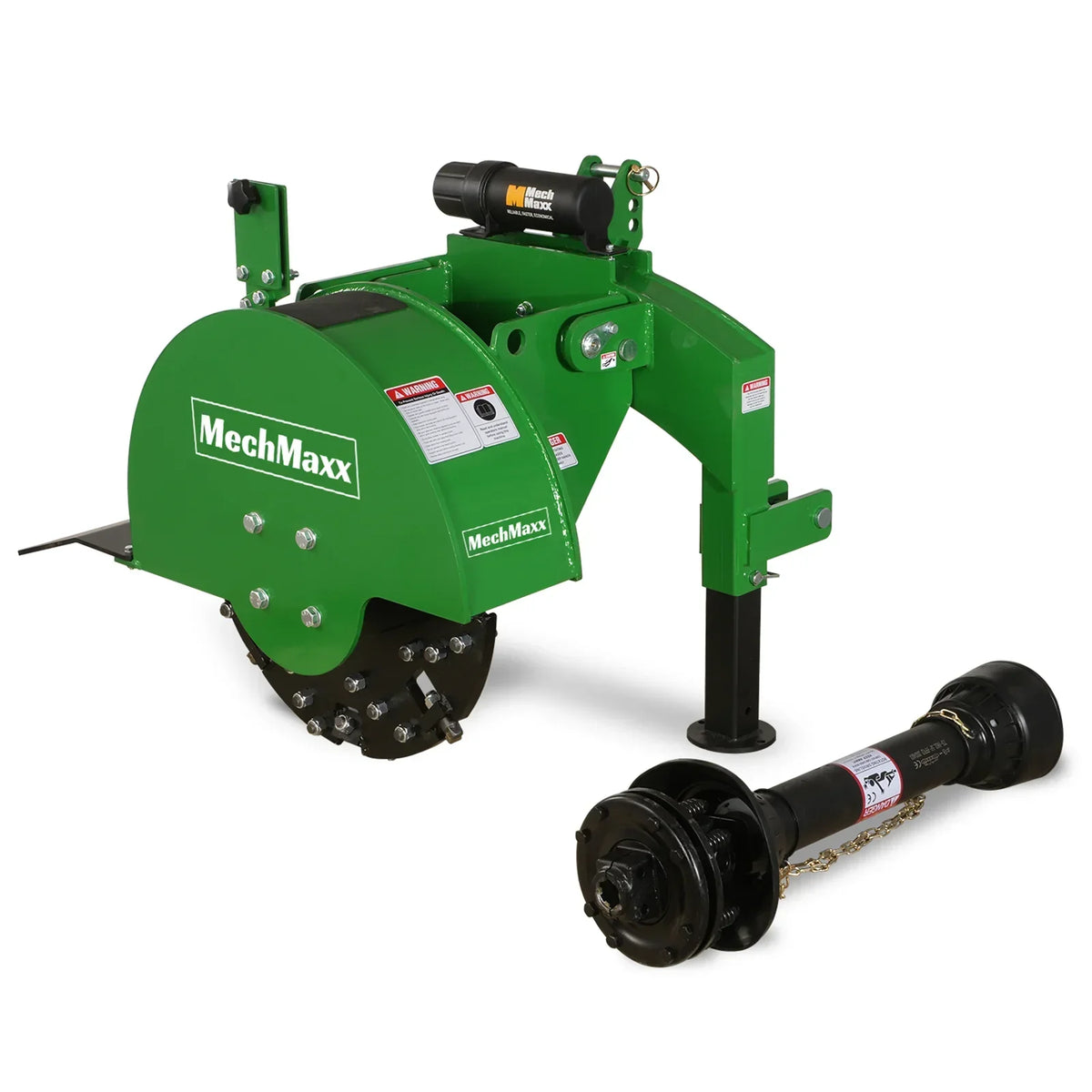 3-Point Hitch PTO Stump Grinder with 34 Carbide Teeth (PTO Shaft Included with Slip Clutch),  for 15-45HP Tractor; SG24.